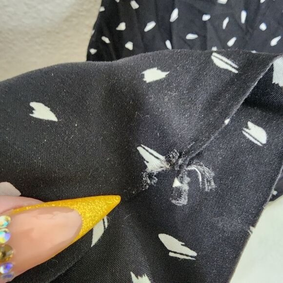 Lulus In Demand Black and White Print Sleeveless Wide-Leg Jumpsuit Size XL - Picture 11 of 12